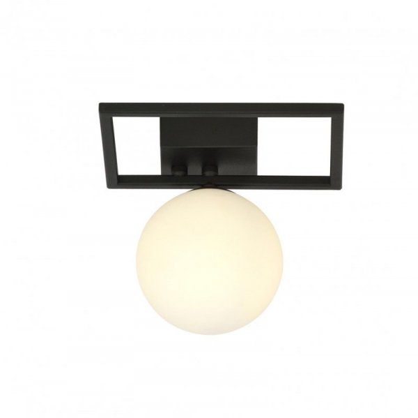 LAMPA SUFITOWA PLAFON CZARNY KLOSZ KULA EMIBIG IMAGO 1E BLACK/OPAL