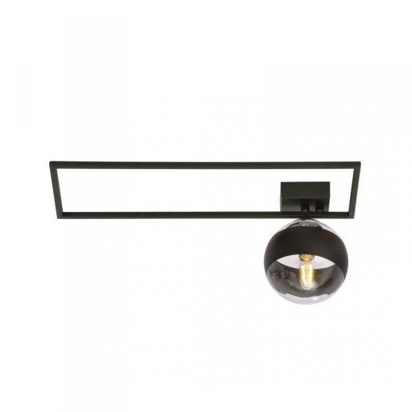 LAMPA SUFITOWA PLAFON CZARNY KLOSZ KULA EMIBIG IMAGO 1A BLACK/STRIPE
