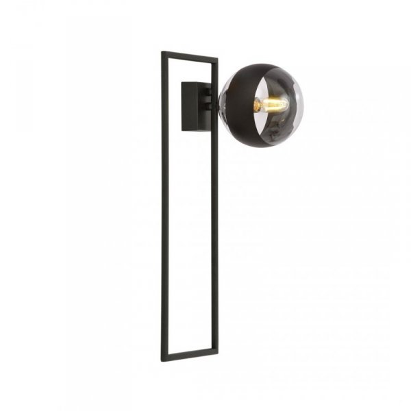 LAMPA SUFITOWA PLAFON CZARNY KLOSZ KULA EMIBIG IMAGO 1A BLACK/STRIPE