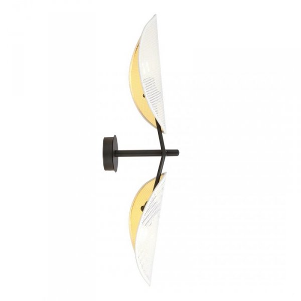 KINKIET CZARNY DEKORACYJNY EMIBIG VENE K2 WHITE/GOLD