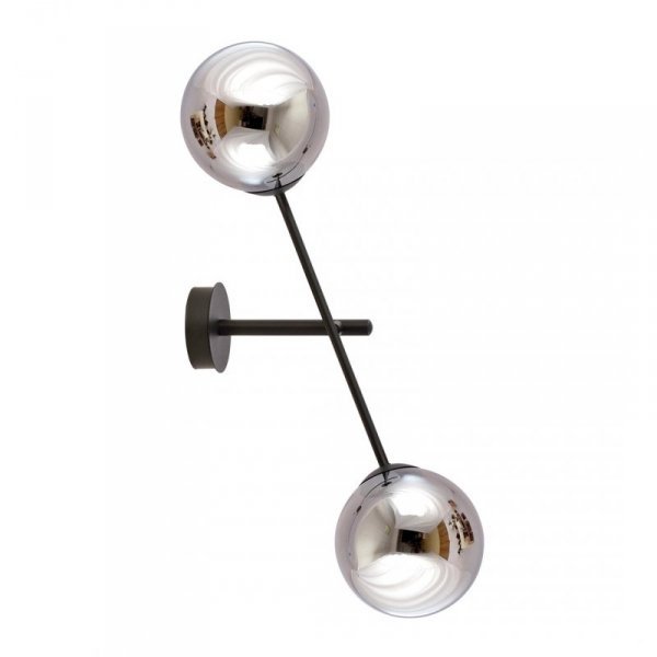 KINKIET SZKLANE KULE EMIBIG LINEAR K2 BLACK/GRAFIT