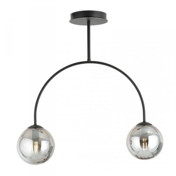 LAMPA WISZĄCA CZARNA KULE SZKLANE NOWOCZESNA EMIBIG ARCHI 2 BL GRAFIT oprawa oświetleniowa