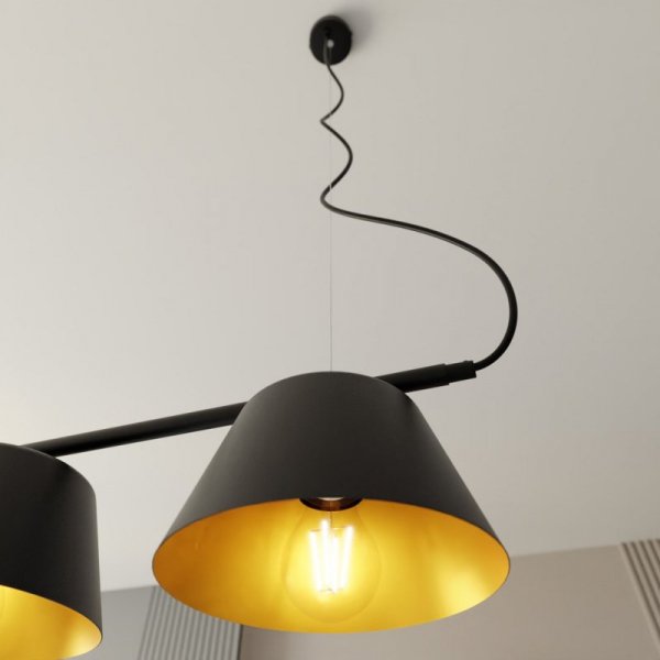 EMIBIG GELATO 3 BLACK/GOLD oprawa oświetleniowa