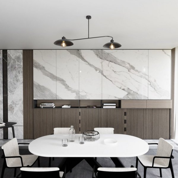 LAMPA WISZĄCA INDUSTRIALNA LOFT FOSTER 2 BLACK oprawa oświetleniowa