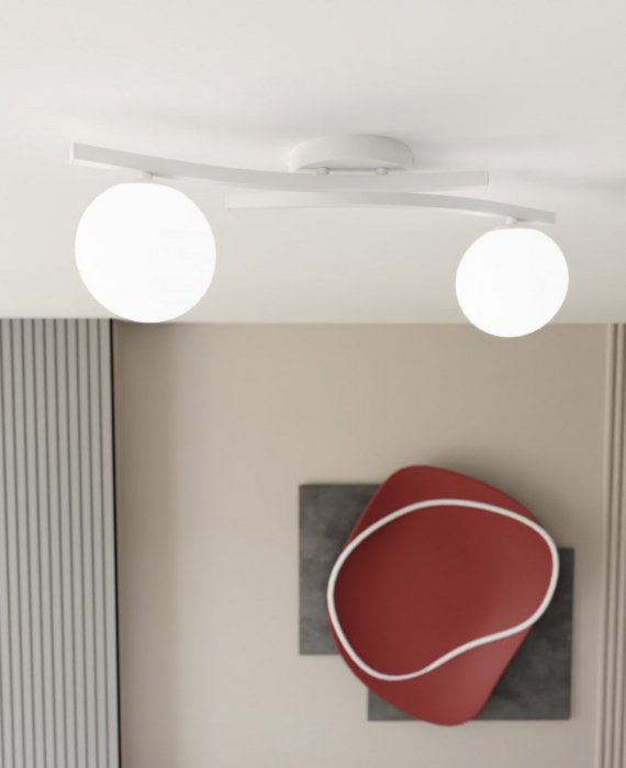 EMIBIG LAMPA SUFITOWA PLAFN KULE OPUS 2 WH OPAL oprawa oświetleniowa