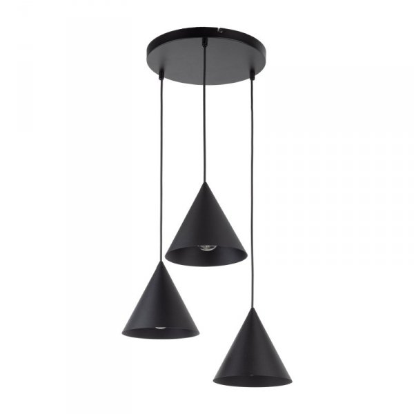 CONO BLACK LAMPA WISZĄCA 3 KOŁO S