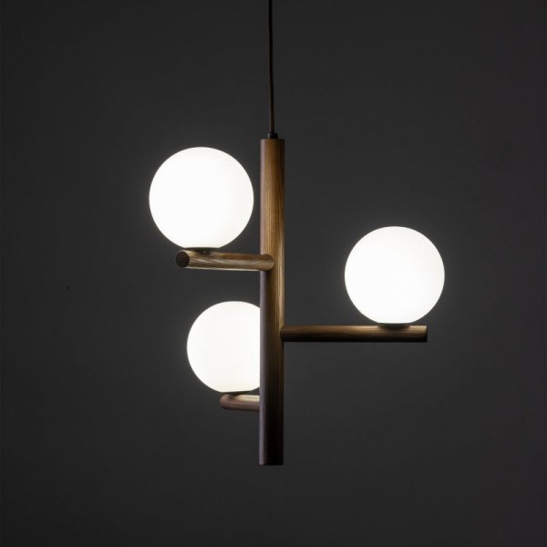 TK LIGHTING LAMPA ESTERA WOOD ORZECH LAMPA WISZACA 3