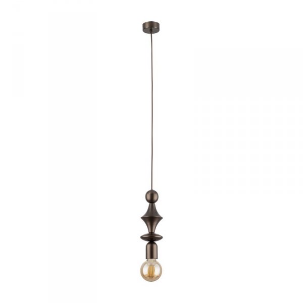 TOWER BROWN LAMPA WISZACA 1XE27