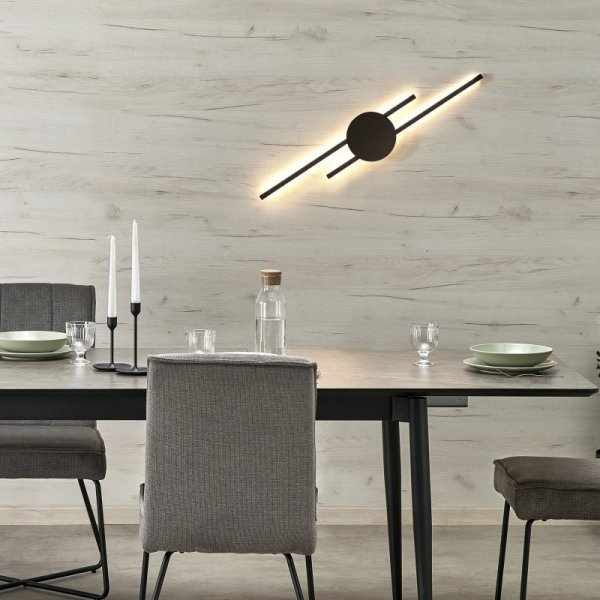 TK LIGHTING JAVA II BLACK 1367 KINKIET NOWOCZESNY CZARNY LED MINIMALISTYCZNY