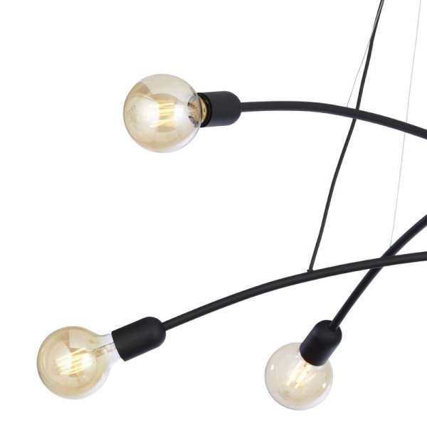 TK LIGHTING HELIX BLACK LAMPA WISZĄCA 6 PŁ