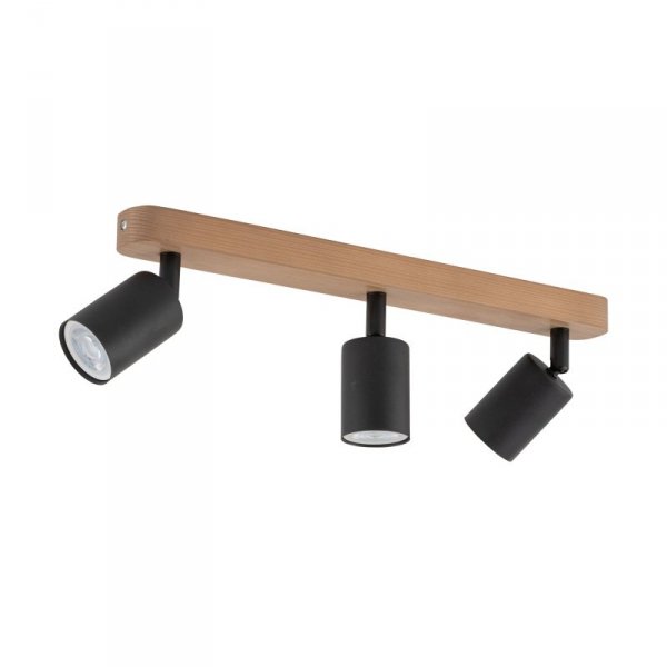 TK LIGHTING TOP WOOD BLACK LAMPA SUFITOWA 3 PŁ