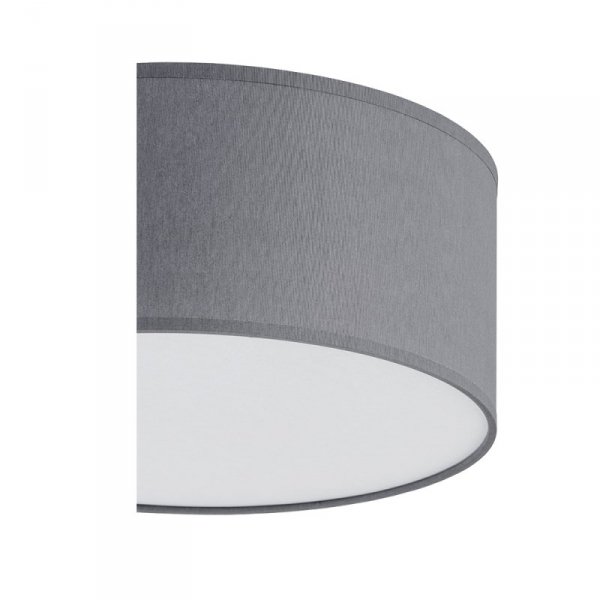 TK LIGHTING RONDO GRAY 3333 LAMPA SUFITOWA FLAFON SZARY ABAŻUR DUŻY 50CM