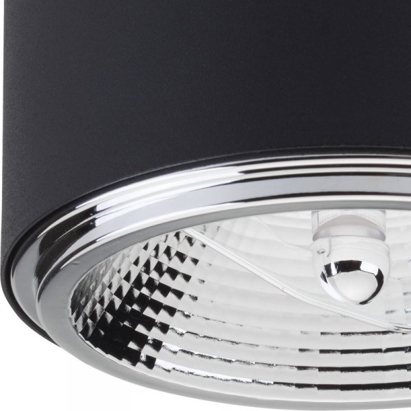 TK LIGHTING MORIS BLACK LAMPA SUFITOWA 1 PŁ