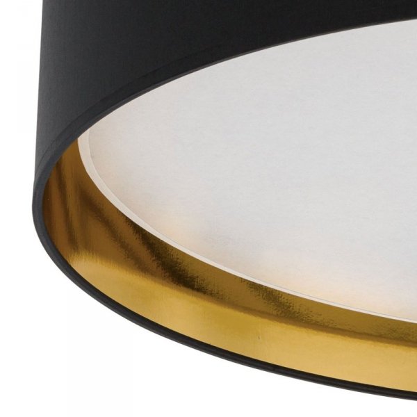 TK LIGHTING BILBAO BLACK/GOLD 3432 LAMPA SUFITOWA PLAFON CZARNO ZŁOTY DUŻY 60CM