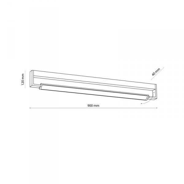 TK LIGHTING DEKSTER WHITE KINKIET LED