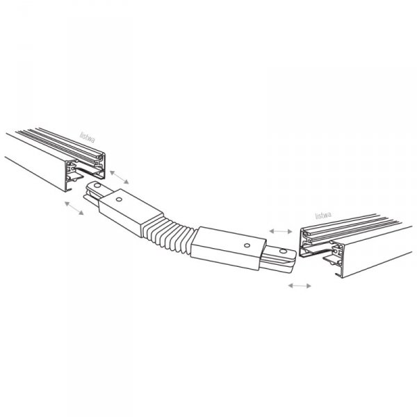 TK LIGHTING TRACER ZŁĄCZE ELASTYCZNE CZARNE TRACER CONNECTORS