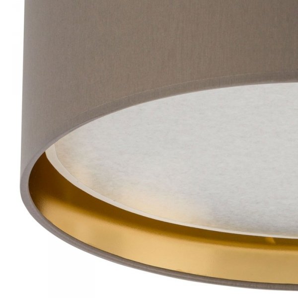 TK LIGHTING BILBAO BEIGE/GOLD 4404 LAMPA SUFITOWA PLAFON BEŻOWO ZŁOTY ABAŻUR 4404