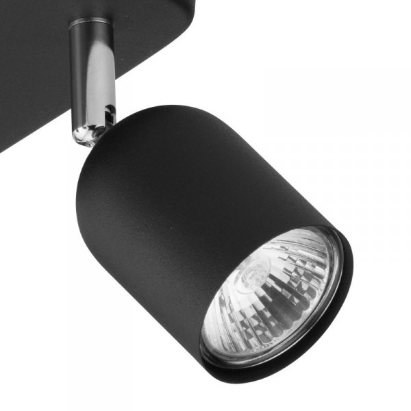 TK LIGHTING TOP 4418 LAMPA SUFITOWA 4 PŁ CZARNY CHROM REFLEKTORKI