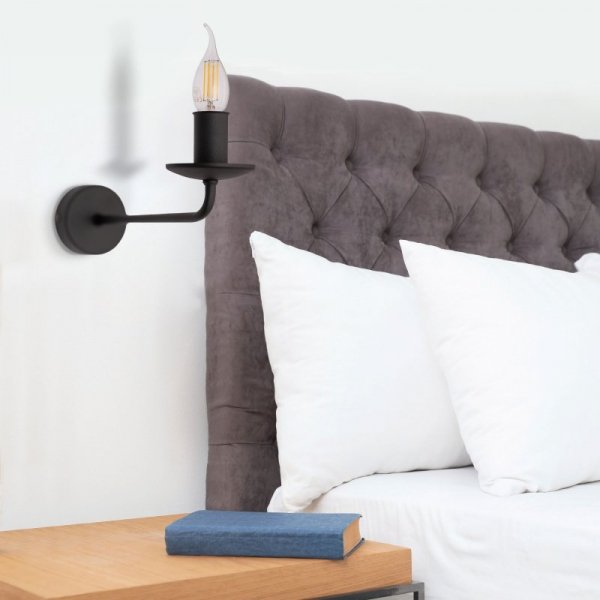 TK LIGHTING LIMAL 4611 KINKIET KLASYCZNY ŚWIECZNIKOWY CZARNY
