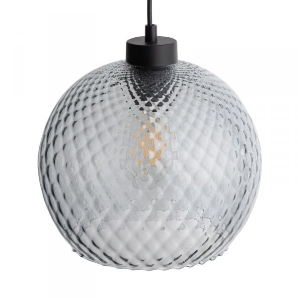TK LIGHTING DEVON 4626 LAMPA WISZĄCA 1 PŁ GRAFIT KLOSZ GRAFITOWY KULA 25CM