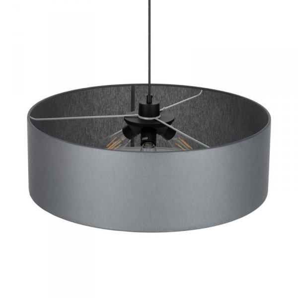 TK LIGHTING RONDO 4858 GRAFIT LAMPA WISZĄCA GRAFITOWY SZARY ABAŻUR 60CM