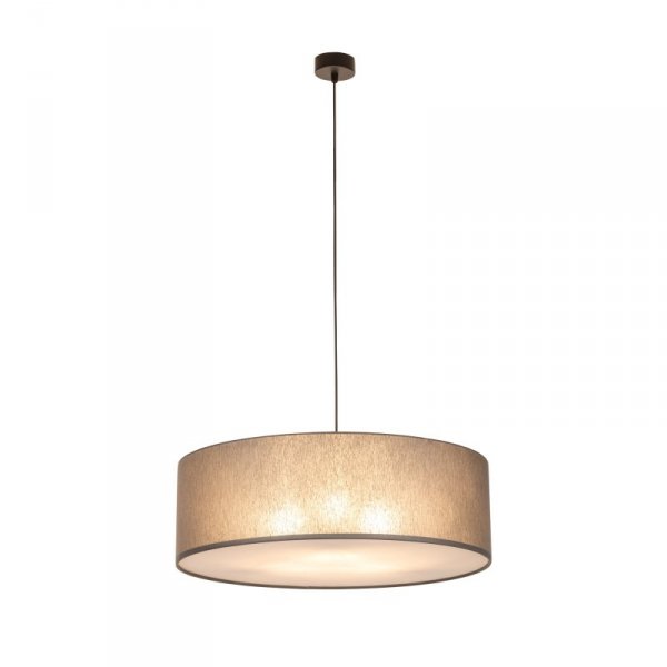 TK LIGHTING RONDO 4858 GRAFIT LAMPA WISZĄCA GRAFITOWY SZARY ABAŻUR 60CM
