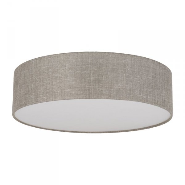 TK LIGHTING RONDO LINEN 5637 LAMPA SUFITOWA PLAFON DUŻY ABAŻUR LNIANY NATURAL EKO