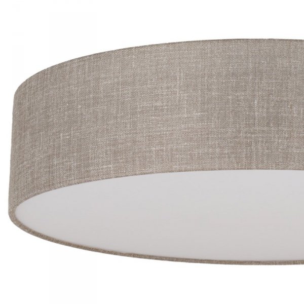 TK LIGHTING RONDO LINEN 5638 LAMPA SUFITOWA FLAFON DUŻY ABAŻUR LNIANY NATURAL EKO
