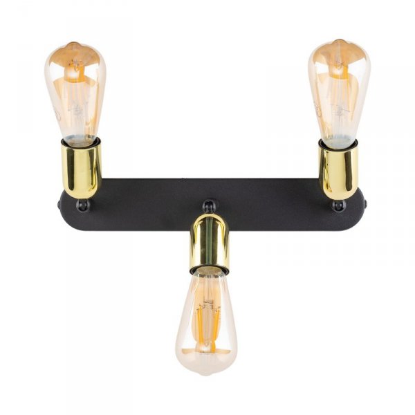 TK LIGHTING 5680 TOP GOLD LAMPA SUFITOWA PLAFON SPOT CZARNO ZŁOTY