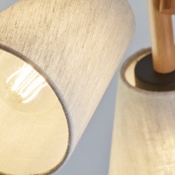 TK LIGHTING VAIO NATURE 574 LAMPA SUFITOWA PLAFON DREWNIANY Z ABAŻURAMI EKO