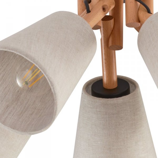 TK LIGHTING VAIO NATURE 575 LAMPA SUFITOWA PLAFON DREWNIANY Z ABAŻURAMI EKO 