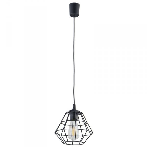 TK LIGHTING DIAMOND NEW BLACK LAMPA WISZĄCA 1 PŁ M