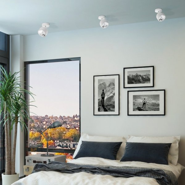 TK LIGHTING ALTEA WHITE LAMPA SUFITOWA 1 PŁ + ŻARÓWKA