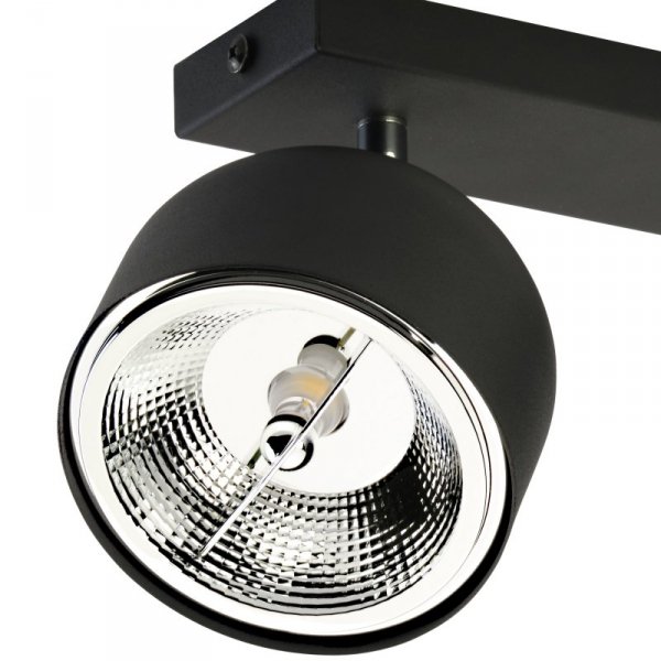 TK LIGHTING ALTEA BLACK LAMPA SUFITOWA 2 PŁ + ŻARÓWKI