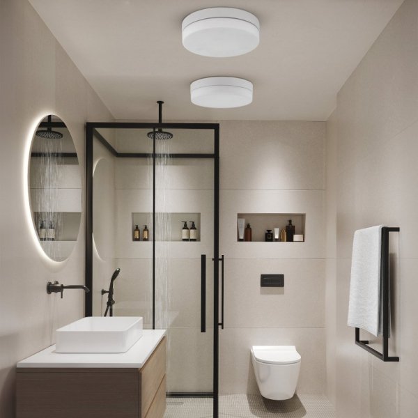 TK LIGHTING PORI WHITE PLAFON ŁAZIENKOWY 2 PŁ IP 44