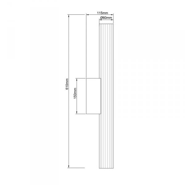 Kinkiet Linea LED CCT IP44 złoty LP-0510/1W-61 GD