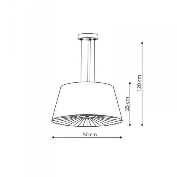 LAMPA WISZĄCA CZARNY ABAŻUR NOWOCZESNA DO SALONU SYPIALNI NAD STÓŁ LIGHT PRESTIGE BALI  LP-1322/1P BK