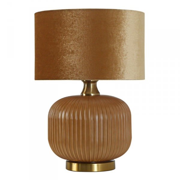 LAMPA STOŁOWA SZKLANA ZŁOTA GLAMOUR DO SALONU NA KOMODĘ LIGHT HOME TAMIZA  LP-1515/1T small gold