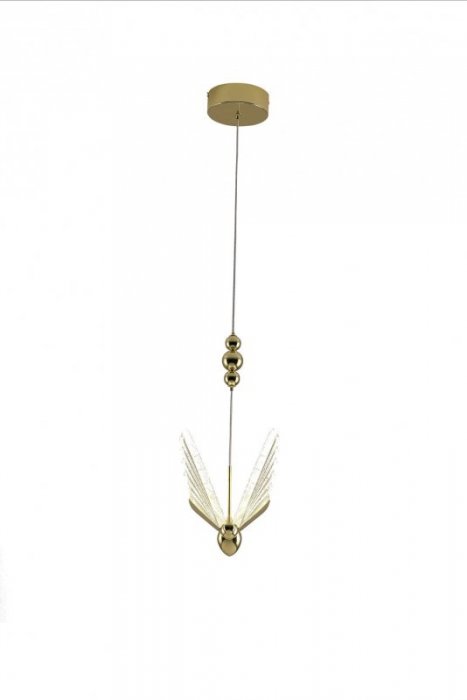 LIGHT PRESTIGE MARIPOSA LP-1715/1P LAMPA WISĄCA ZŁOTA LED MOTYL WAŻKA DESINGERSKA DEKORACYJNA