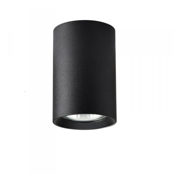 LAMPA NATYNOWA TUBA PLAFON SPOT CZARNY RINGIEM LIGHT PRESTIGE MANACOR LP-232/1D - 90 czarne