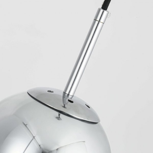 LAMPA WISZĄCA KULA CHROM SREBRNA 15CM MAŁA SZKLANA LIGHT PRESTIGE PALLA LP-2844/1P S CH 
