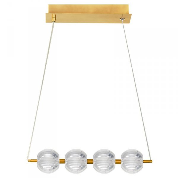 Lampa wisząca Brillant 4 złota LED CCT