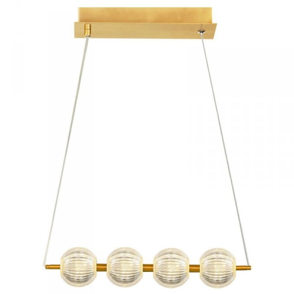 Lampa wisząca Brillant 4 złota LED CCT