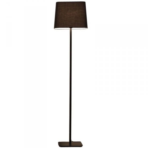 LAMPA PODŁOGOWA CZARNA KLASYCZNA Z ABAŻUREM MARBELLA LIGHT PRESTIGE  LP-332/1F BK
