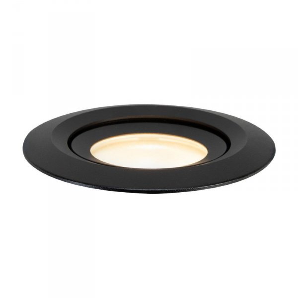 OPRAWKA HALOGENOWA WPUSZCZANA OCZKO OKRĄGŁE HERMETYCZNE RUCHOME REGULOWANE CZARNE DO ŁAZIENKI LIGHT PRESTIGE LAGOS IP65 LP-4425/1RM BK
