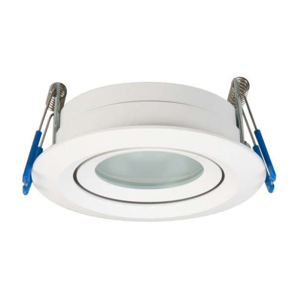 OPRAWKA HALOGENOWA WPUSZCZANA OCZKO OKRĄGŁE HERMETYCZNE RUCHOME REGULOWANE BIAŁE DO ŁAZIENKI LIGHT PRESTIGE LAGOS IP65  LP-4425/1RM WH