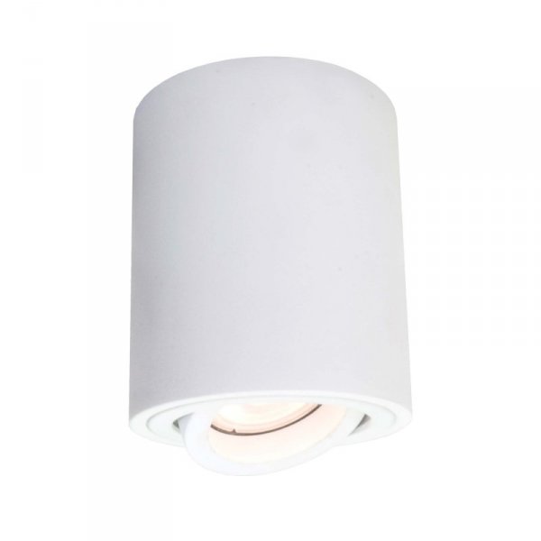 LAMPA SUFITOWA TUBA BIAŁA PLAFON SPOT OKRĄGŁA LIGHT PRESTIGE TULON LP-5441/1SM WH