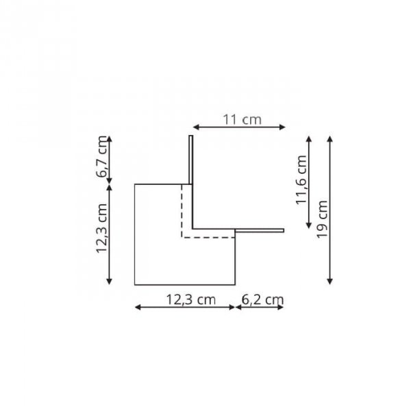 Łącznik zewnętrzny Magnetic czarny LP-554-MAG-BK