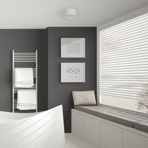 OPRAWA NATYNKOWA LAMPA SUFITOWA SPOT PLAFON TUBA BIAŁA BARWA ŚWIATŁA CIEPŁA 3000K LIGHT PRESTIGE KENDAL LP-6331/1SM WH