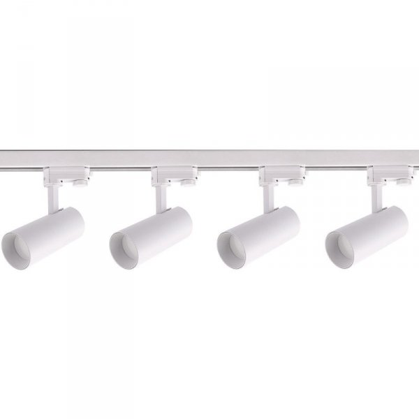 GOTOWY ZESTAW SZYNOPRZEWÓD 3-FAZOWY CZARNY REFLEKTORKI LIGHT PRESTIGE ICE  LP-732 4W WH SET